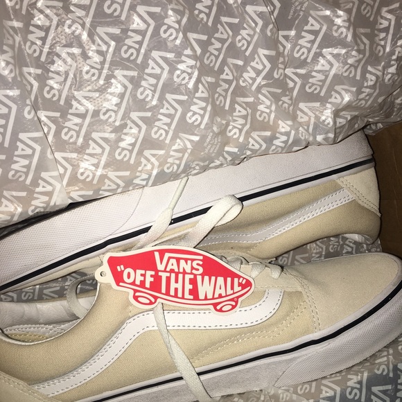 Natural Vans old skool, birch/white size 7.5 US men/ 9.0 US women Almost new. - Picture 2 of 5